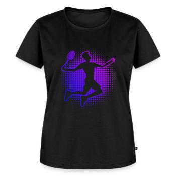 Squash Badminton Players Men Badminton Women - Women's Premium Organic T-shirt - black - Front - Selfina (174cm)
