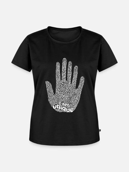 I am unique - Frauen Premium Bio T-Shirt - Schwarz