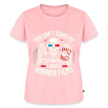 Horrorfilme Liebhaber lustiges Geschenk - Frauen Premium Bio T-Shirt - Rosa - Vorne - AI Model Female 172 dark (172cm)