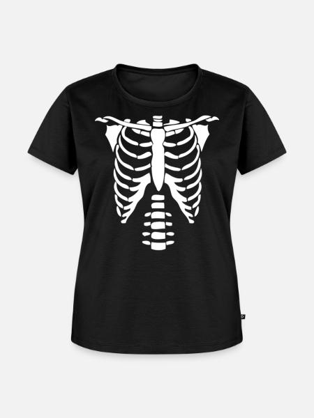 Brustkorb - Frauen Premium Bio T-Shirt - Schwarz