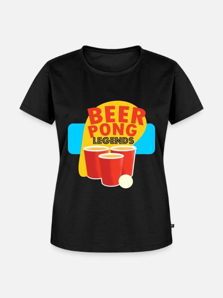 Beerpong - Frauen Premium Bio T-Shirt - Schwarz
