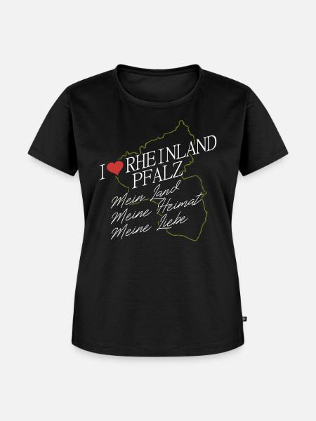 Rheinland Pfalz - Frauen Premium Bio T-Shirt - Schwarz