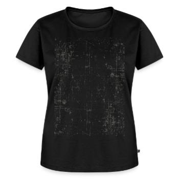 Effet Fond cassé Cadre vintage - T-shirt Premium bio Femme - noir - Devant - Selfina (174cm)