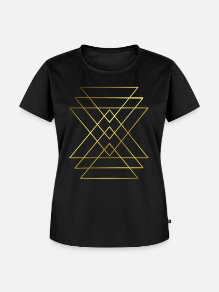 Grafik - grafisches Muster - Frauen Premium Bio T-Shirt - Schwarz