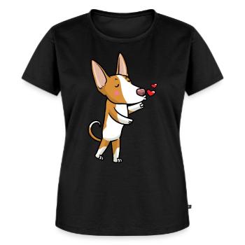 Podenco Ibicenco Dog - Women's Premium Organic T-shirt - black - Front - Selfina (174cm)