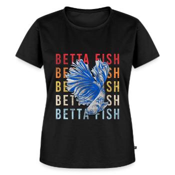 Acuario Acuario Acuarista Mascotas Peces ornamentales - Camiseta ecológica prémium para mujer - negro - delante - Selfina (174cm)