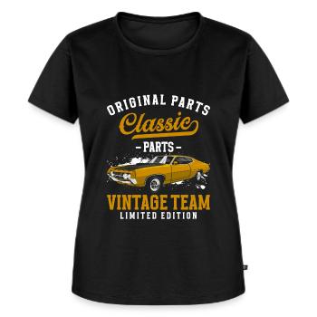 Automobil Mechatroniker Alt - Frauen Premium Bio T-Shirt - Schwarz - Vorne - Selfina (174cm)