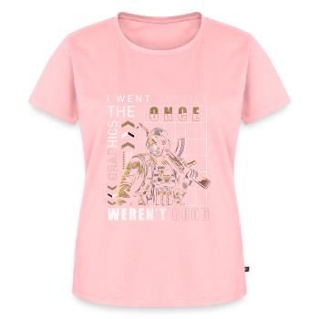 Gaming Online Grafik Spielen - Frauen Premium Bio T-Shirt - Rosa - Vorne - AI Model Female 172 dark (172cm)