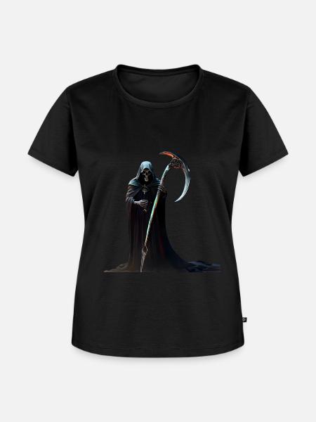 Sensenmann - Frauen Premium Bio T-Shirt - Schwarz