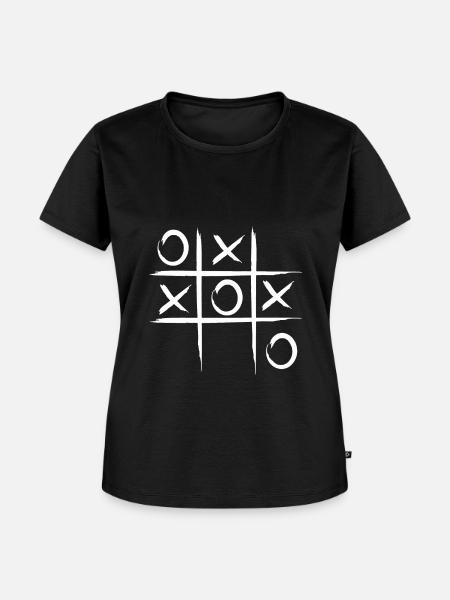Tic tac toe - Frauen Premium Bio T-Shirt - Schwarz