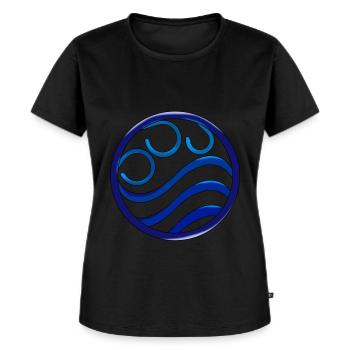 water - Women's Premium Organic T-shirt - black - Front - Selfina (174cm)