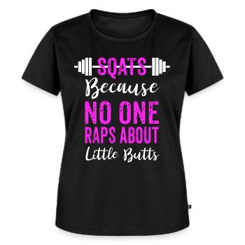 Lustiges Gym Fitness T Shirt Geschenk Gym Partner - Frauen Premium Bio T-Shirt - Schwarz - Vorne - Selfina (174cm)