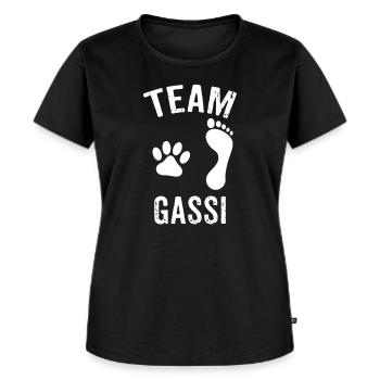 Team Gassi Tiere Liebhaber Hunde Gassi gehen - Frauen Premium Bio T-Shirt - Schwarz - Vorne - Selfina (174cm)