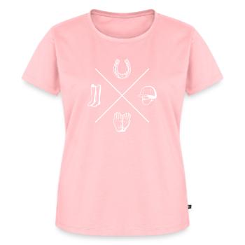 Accessoires d'équitation | Écurie de cavalière - T-shirt Premium bio Femme - rose - Devant - AI Model Female 172 dark (172cm)