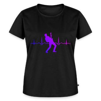 ladies guitar electric guitar electric guitar electronic guitar - Women's Premium Organic T-shirt - black - Front - Selfina (174cm)
