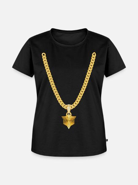 Rapperkette_Unus - Frauen Premium Bio T-Shirt - Schwarz