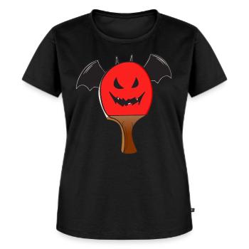 Table Tennis Halloween Bat Wings - Women's Premium Organic T-shirt - black - Front - Selfina (174cm)