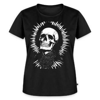 Zombie Horror Vampire Girl Death Metal Grindcore - Frauen Premium Bio T-Shirt - Schwarz - Vorne - Selfina (174cm)