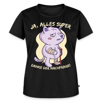Batcave Girl Dark Fairytale Goth Occult Women Got - Women's Premium Organic T-shirt - black - Front - Selfina (174cm)