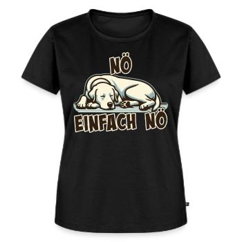 Nö einfach Nö Labrador Retriever freche Hunde Jun - T-shirt Premium bio Femme - noir - Devant - Selfina (174cm)