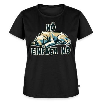 Nö einfach Nö Labrador Retriever freche Hunde Mäd - T-shirt Premium bio Femme - noir - Devant - Selfina (174cm)