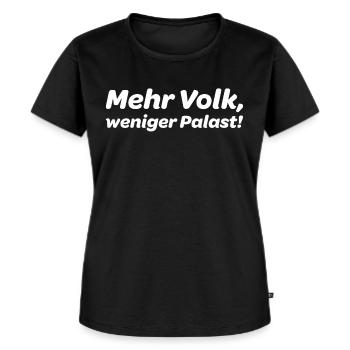 Mehr Volk weniger Palast Ziviler Ungehorsam Demon - Frauen Premium Bio T-Shirt - Schwarz - Vorne - Selfina (174cm)