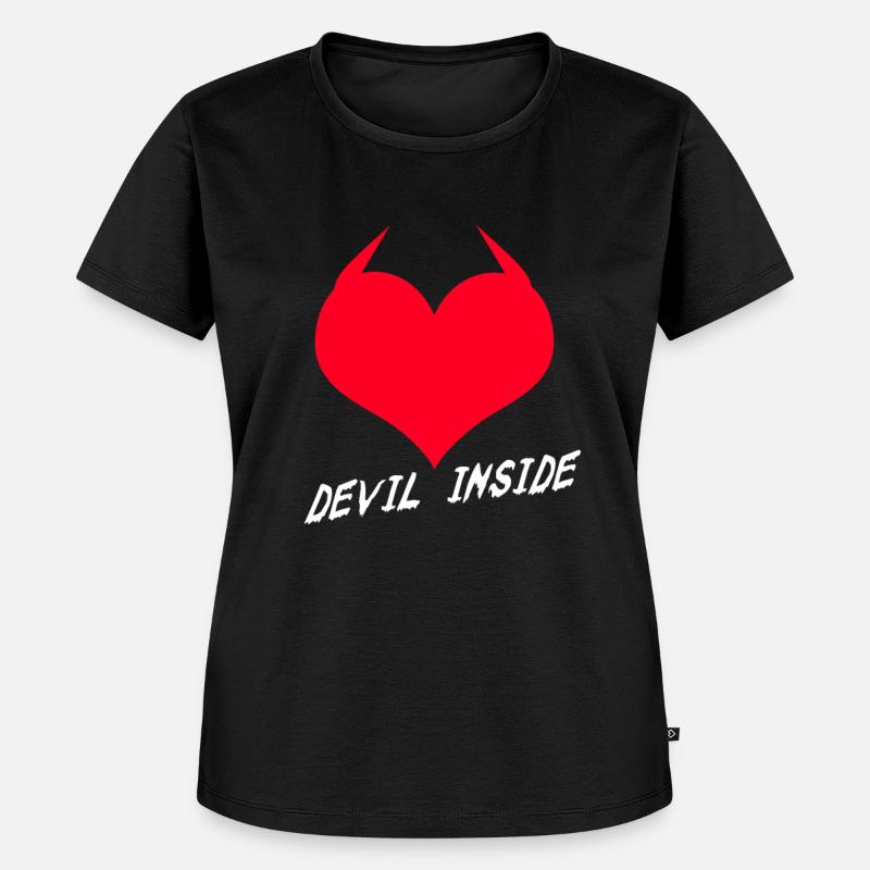 Devil Inside Heart - Women's Premium Organic T-shirt - black