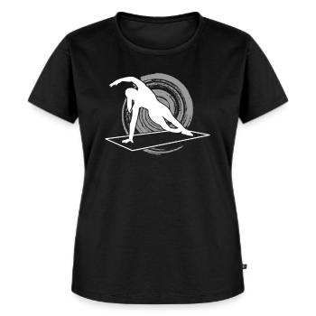 Pilates - Women's Premium Organic T-shirt - black - Front - Selfina (174cm)