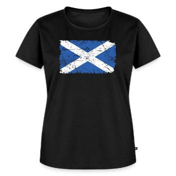 Écosse - T-shirt Premium bio Femme - noir - Devant - Selfina (174cm)