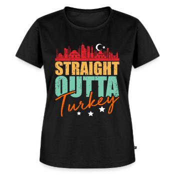 Türkei - Frauen Premium Bio T-Shirt - Schwarz - Vorne - Selfina (174cm)