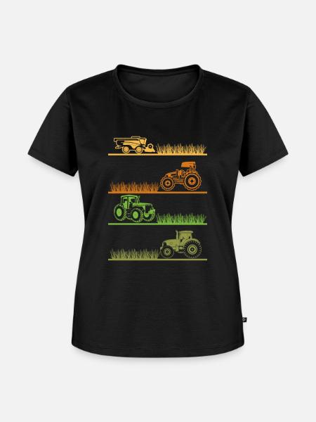Farmer Landwirtschaft - Frauen Premium Bio T-Shirt - Schwarz
