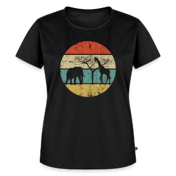 Safari - T-shirt Premium bio Femme - noir - Devant - Selfina (174cm)