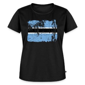 Botswana - Frauen Premium Bio T-Shirt - Schwarz - Vorne - Selfina (174cm)