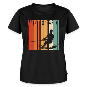 Ski nautique - T-shirt Premium bio Femme - noir - Devant - Selfina (174cm)