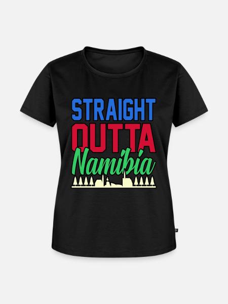 Namibia - Frauen Premium Bio T-Shirt - Schwarz