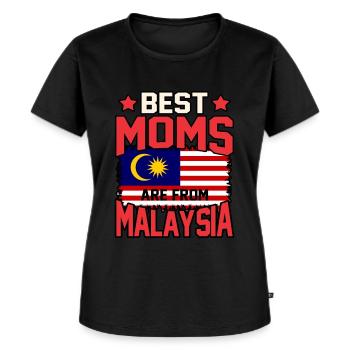 Malaisie - T-shirt Premium bio Femme - noir - Devant - Selfina (174cm)