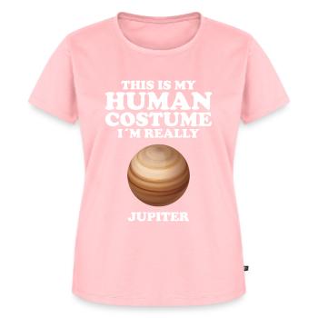 Jupiter - Vrouwen Premium Bio T-shirt - roze - Voor - AI Model Female 172 dark (172cm)