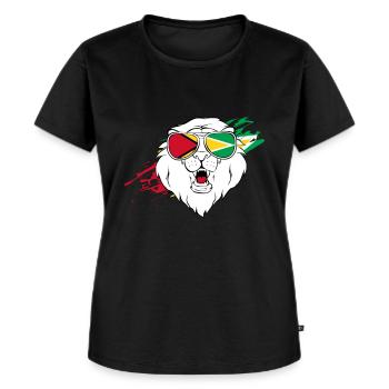 Guyana - Women's Premium Organic T-shirt - black - Front - Selfina (174cm)