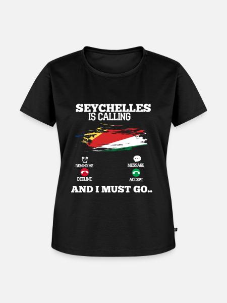 Seychellen - Frauen Premium Bio T-Shirt - Schwarz