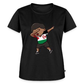 Western Sahara - Women's Premium Organic T-shirt - black - Front - Selfina (174cm)