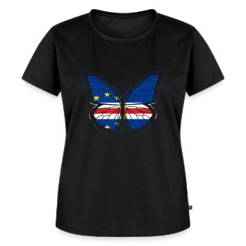 Cape Verde - Frauen Premium Bio T-Shirt - Schwarz - Vorne - Selfina (174cm)