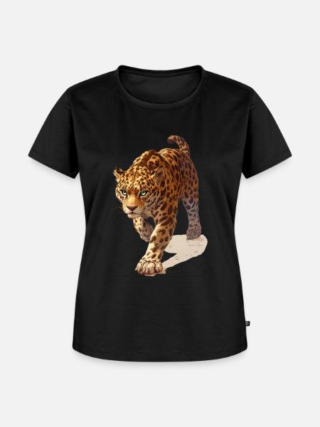 Jaguar - Frauen Premium Bio T-Shirt - Schwarz