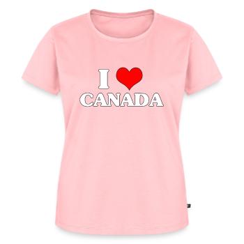 I Love Canada Anime Meme Gift - Women's Premium Organic T-shirt - rose - Front - AI Model Female 172 dark (172cm)