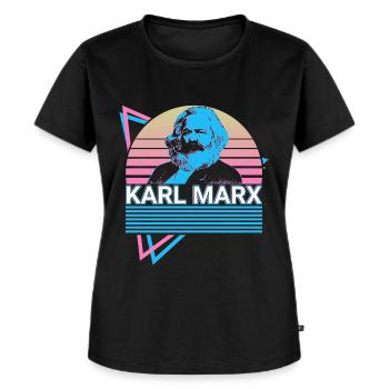 Karl Marx Marxisme Communisme Communiste So - T-shirt Premium bio Femme - noir - Devant - Selfina (174cm)