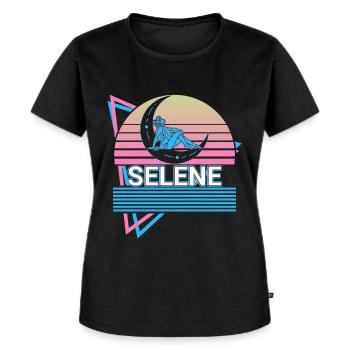 Selene gudinde Antik græsk græsk mytologi - Premium økologisk T-shirt til kvinder - sort - Foran - Selfina (174cm)