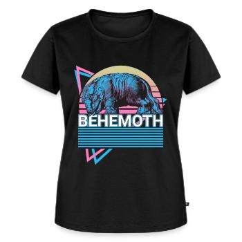 Behemoth Retro Jewish Mythology Hebrew - Women's Premium Organic T-shirt - black - Front - Selfina (174cm)