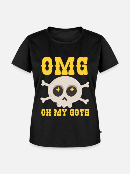 Lustige Gotik - Frauen Premium Bio T-Shirt - Schwarz