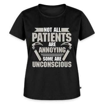 Anesthésiste - T-shirt Premium bio Femme - noir - Devant - Selfina (174cm)