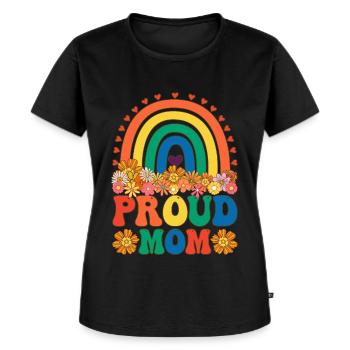 Groovy LGBTQ-Mutter - Frauen Premium Bio T-Shirt - Schwarz - Vorne - Selfina (174cm)