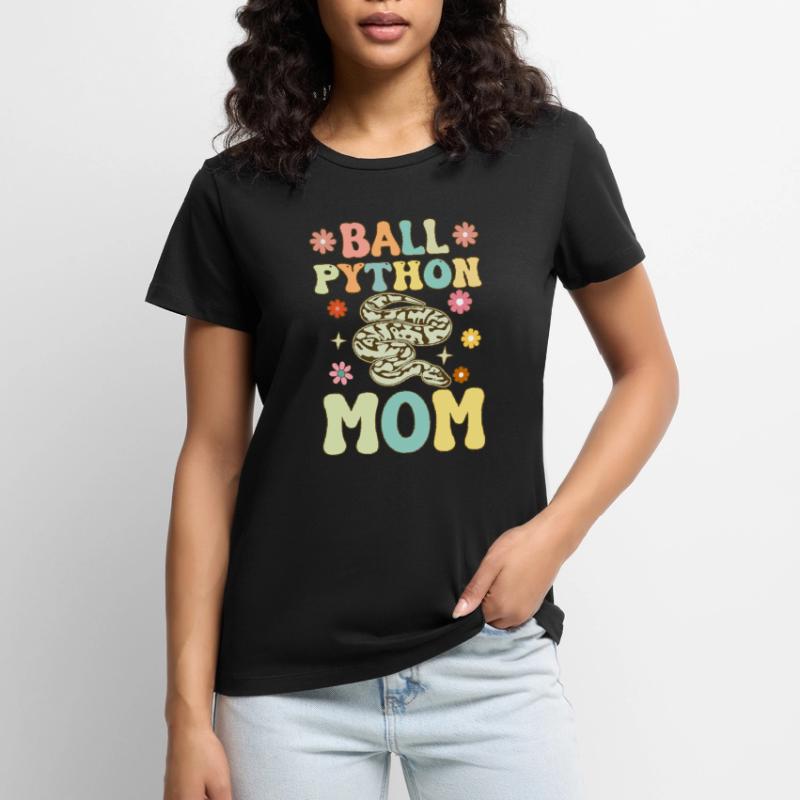 Kugelpython-Mama Groovy Snake Mama Frauen Premium Bio T-Shirt